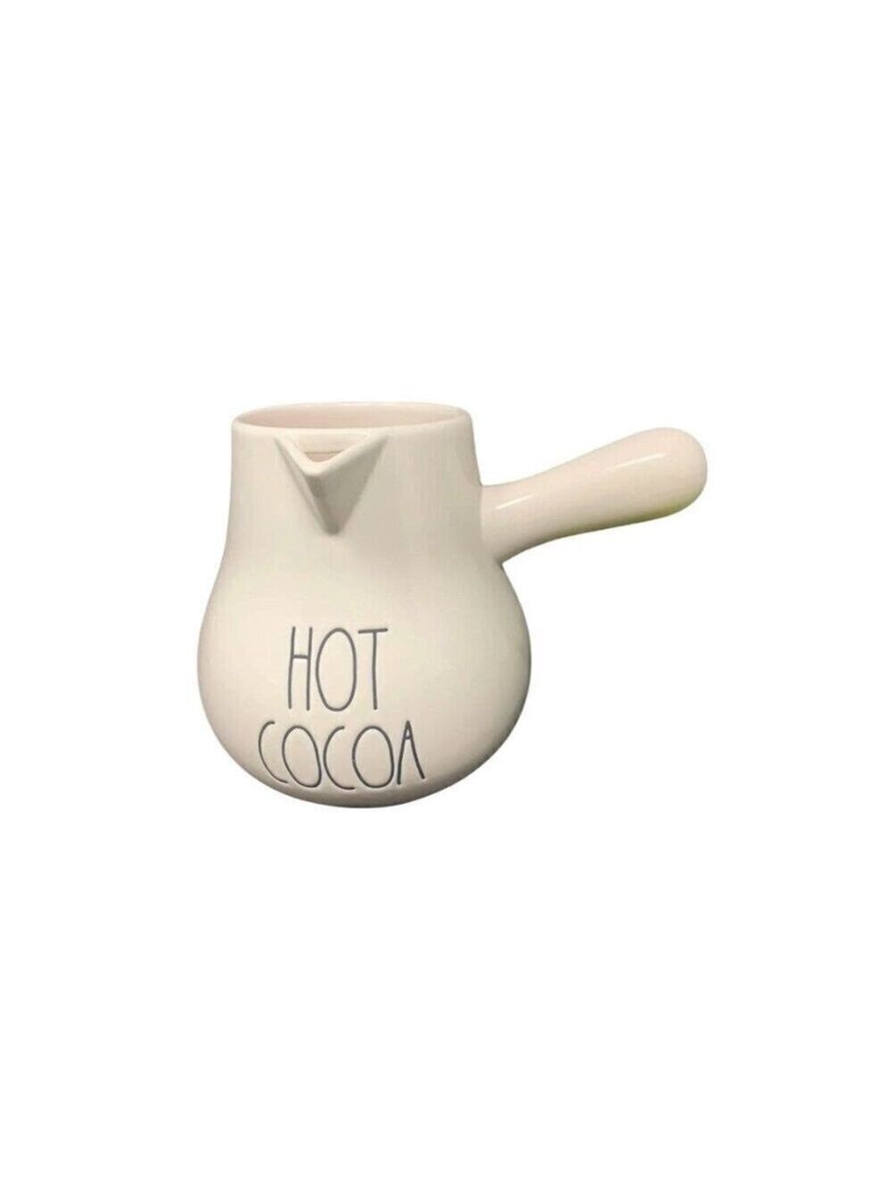 New RAE DUNN HOT COCOA Pot Pitcher Artisan Collection LL  By Magenta Jug Ceramic